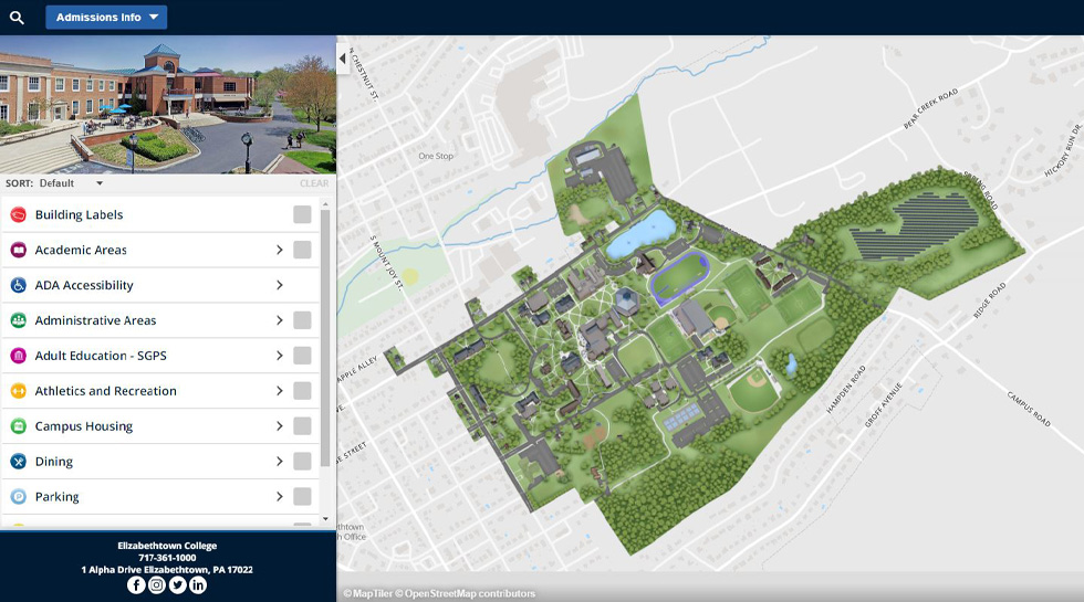 interactive campus map