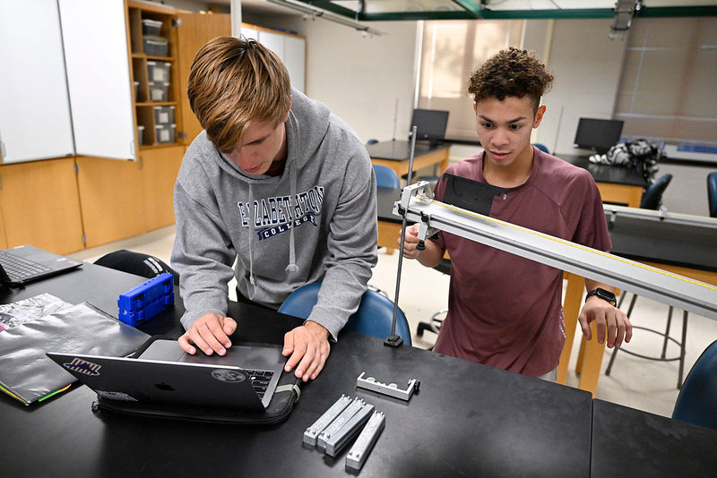 students in education class