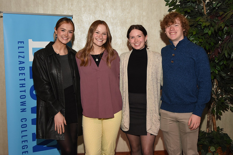 students standing in group