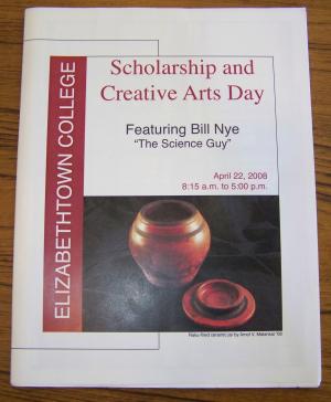 sample of a booklet for e-town scholarship day